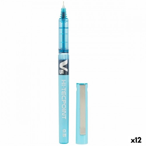 Ручка с жидкими чернилами Pilot V-5 Hi-Tecpoint Светло Синий 0,3 mm (12 штук) image 1