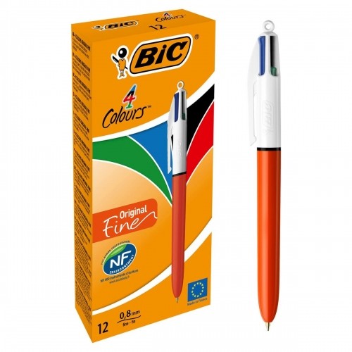 Ручка Bic 4 Colours Original Fine Зарядное устройство 12 штук 0,3 mm image 1