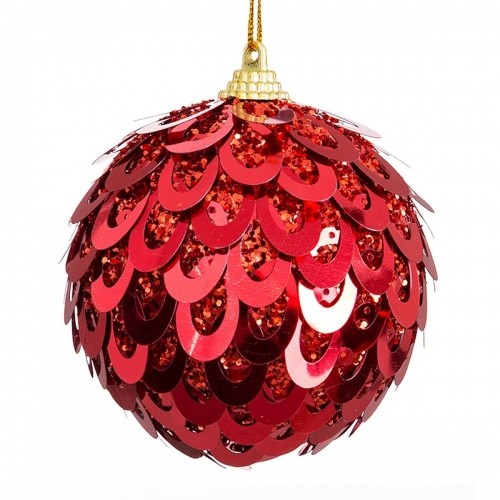 Bigbuy Christmas Ёлочные шарики Красный Пластик Polyfoam 8 x 8 x 8 cm (4 штук) image 1