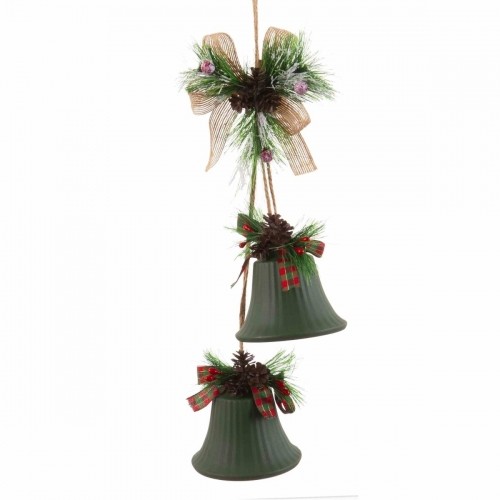 Christmas bauble Green Multicolour Metal Plastic Fibre Hoods 14 x 9 x 47 cm image 1