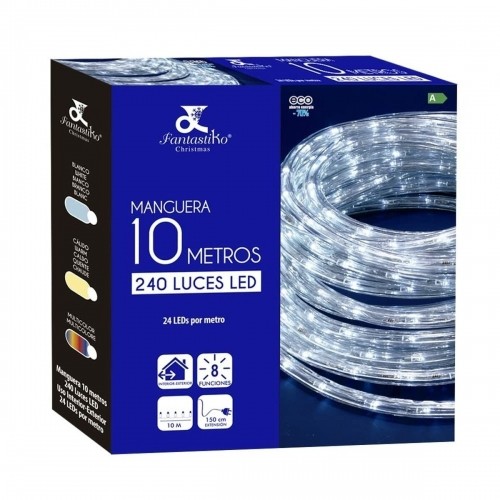 Bigbuy Christmas Gaismas sloksnes LED Balts 1,5 m image 1