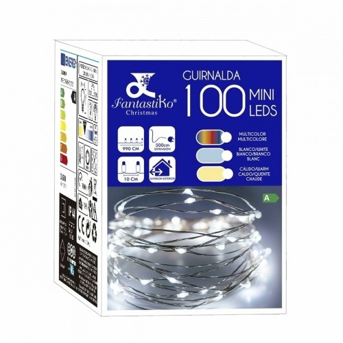 Bigbuy Christmas LED strēmeles   Balts 3,6 W image 1