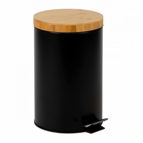 Rubbish Bin Andrea House cc72108 Black Metal 12 L image 1