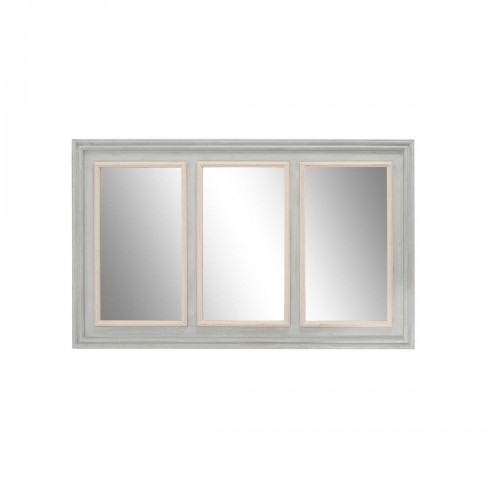 Настенное зеркало Home ESPRIT Белый Серый Деревянный 150 x 5 x 90 cm image 1