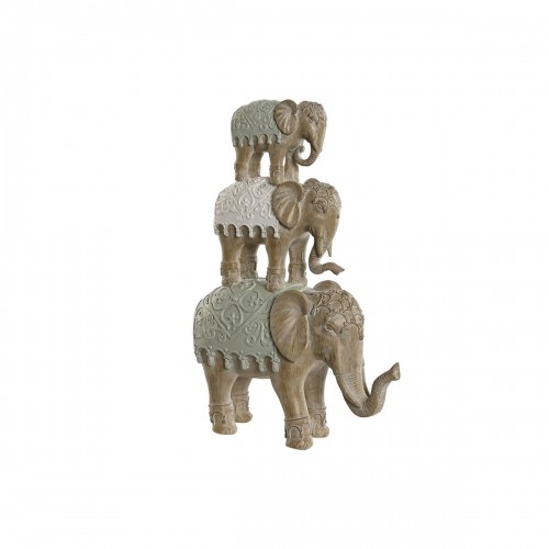 Decorative Figure Home ESPRIT White Elephant Colonial 24,5 x 9,5 x 35 cm image 1