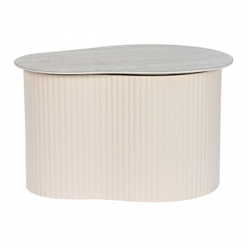 Mazs galdiņš Home ESPRIT Balts Bēšs Gaiši brūns Metāls Keramika 70 x 46 x 38 cm image 1