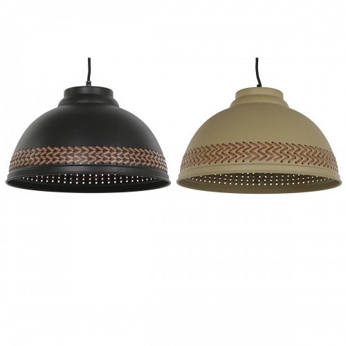 Потолочный светильник DKD Home Decor Коричневый Чёрный Кремовый Металл 50 W 39 x 39 x 22 cm (2 штук) image 1