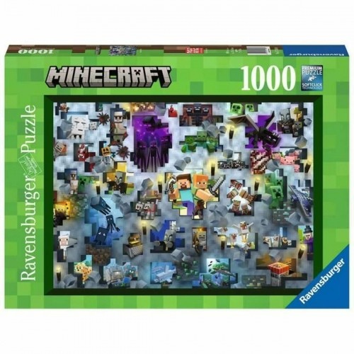 Головоломка Minecraft Mobs 17188 Ravensburger 1000 Предметы image 1