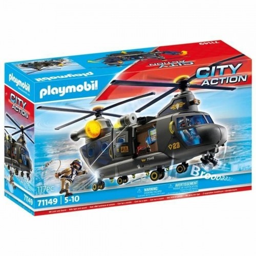 Toy set Playmobil Police Plane City Action Plastic image 1
