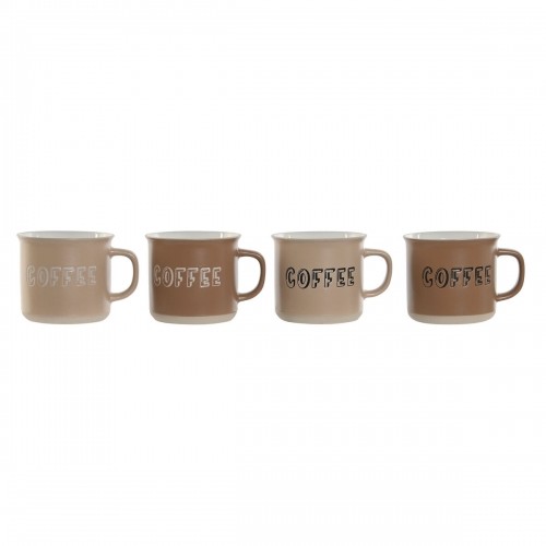 Набор из 4 кружек Mug Home ESPRIT Коричневый Керамика image 1