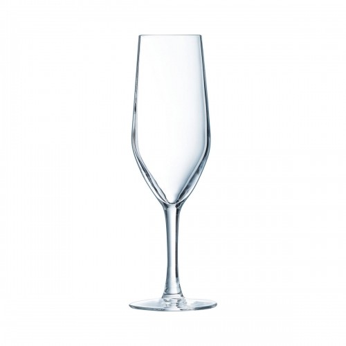 Set of cups Chef&Sommelier Evidence Champagne Transparent Glass 160 ml (6 Units) image 1