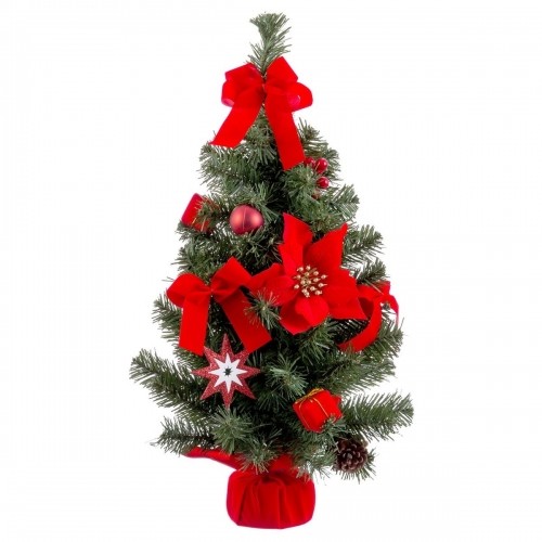Bigbuy Christmas Новогоднее украшение Красный Зеленый Пластик Ткань Новогодняя ёлка 60 cm image 1