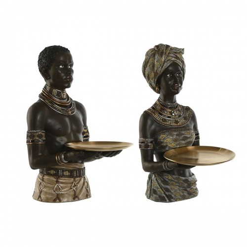 Decorative Figure Home ESPRIT Multicolour Colonial 45 x 29,5 x 62 cm (2 Units) image 1