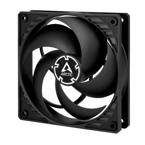 ARCTIC P12 Pressure-Optimised Fan, 3-pin, 120mm, Black image 1