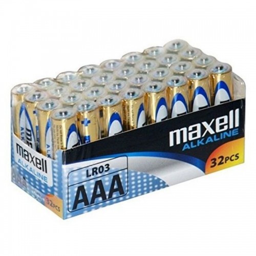 Alkaline baterijas Maxell LR03 AAA 1.5V (32 pcs) image 1