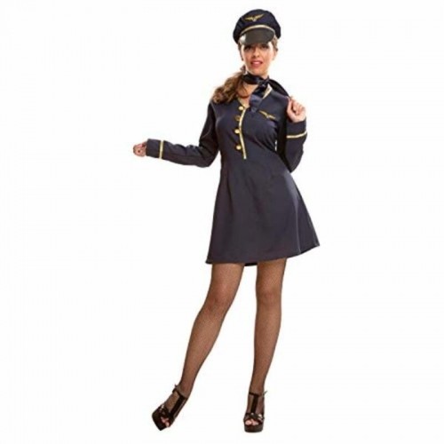 Costume for Adults My Other Me Air Hostess Aeroplane Pilot (3 Pieces) image 1