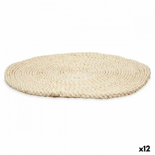 Table Mat Natural Esparto grass 40 x 40 x 2 cm (12 Units) image 1