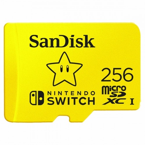 SD Atmiņas Karte SanDisk SDSQXAO-256G-GNCZN 256GB Dzeltens 256 GB Micro SDXC image 1
