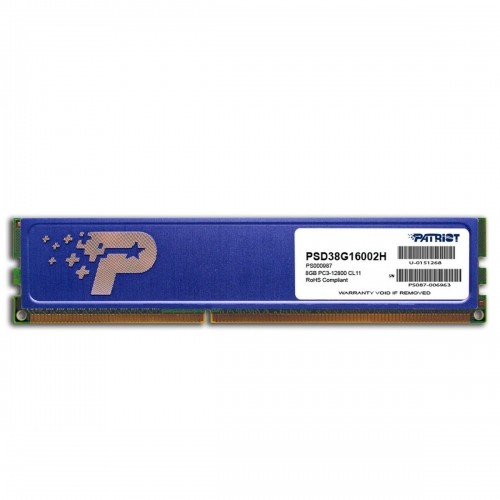 Память RAM Patriot Memory PSD38G16002H DDR3 CL11 8 Гб image 1