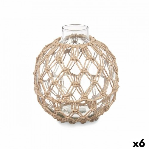 Gift Decor Декоративный шар Прозрачный Натуральный Cтекло Веревка 18 x 20 cm (6 штук) image 1