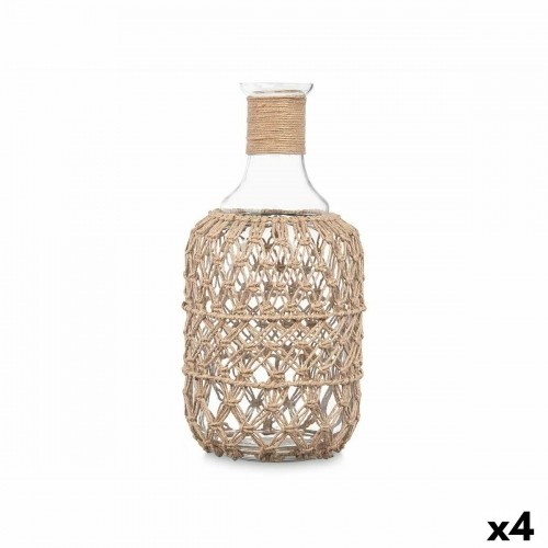 Bottle Transparent Natural 18 x 38 cm Decorative (4 Units) image 1