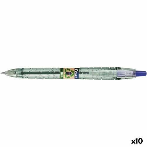 Ручка Pilot Ecoball Переработанный пластик Синий 1 mm (10 штук) image 1