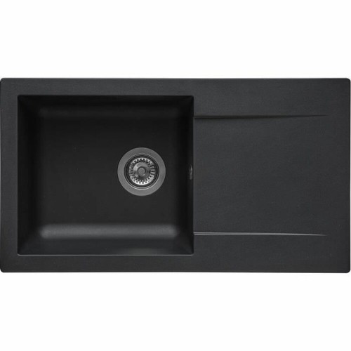 Sink Stradour 78 x 43,5 cm Matte back Black image 1