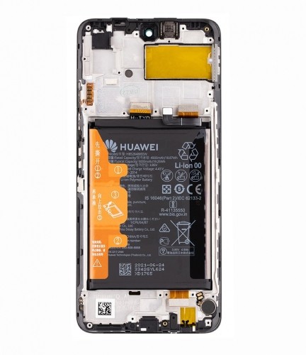 Huawei P Smart 2021 LCD Display + Touch Unit + Front Cover (Service Pack) image 1