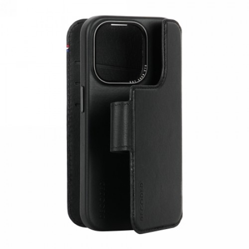 Apple Decoded Detachable Wallet â MagSafe compatible protective leather case for iPhone 15 Plus (black) image 1