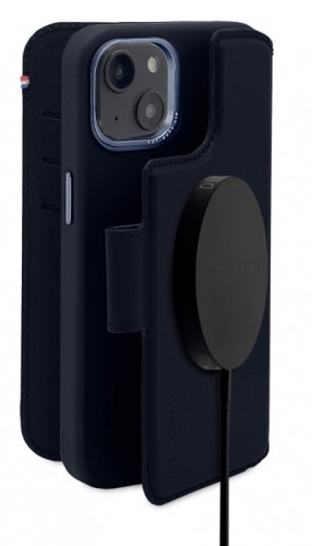 Apple Decoded Detachable Wallet â MagSafe Compatible Leather Protective Case for iPhone 14 Plus (Navy) image 1