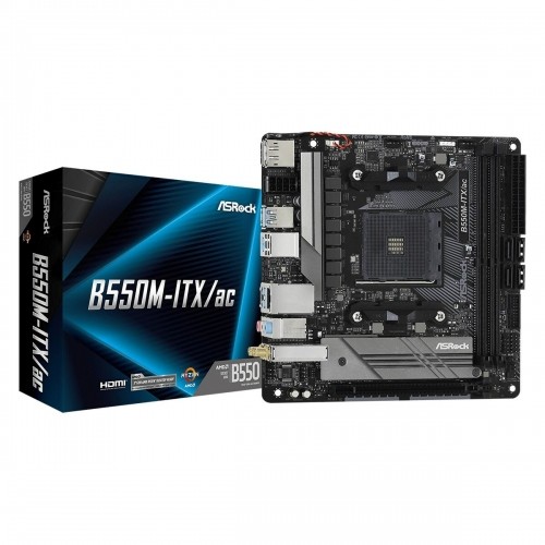 Motherboard ASRock B550M-ITX/ac AMD B550 AMD AMD AM4 image 1