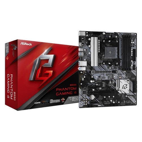 Mātesplate ASRock B550 PHANTOM GAMING 4 AMD B550 AMD AMD AM4 image 1