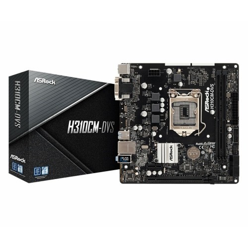 Mātesplate ASRock H310CM-DVS Intel H310 LGA 1151 image 1