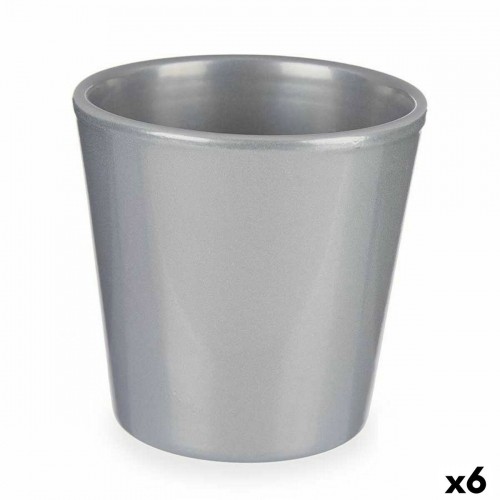 Plant pot Ø 17 cm Silver (6 Units) image 1