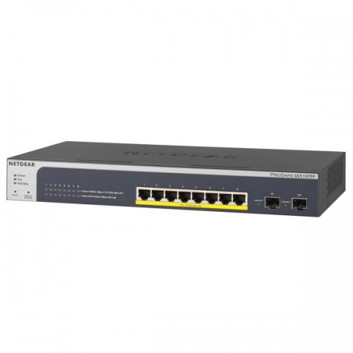 NETGEAR ProSAFE GS510TPP 10-Port Smart Switch [8x Gigabit Ethernet PoE+, 2x SFP] image 1