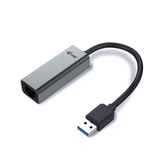 USB to Ethernet Adapter i-Tec U3METALGLAN Black image 1