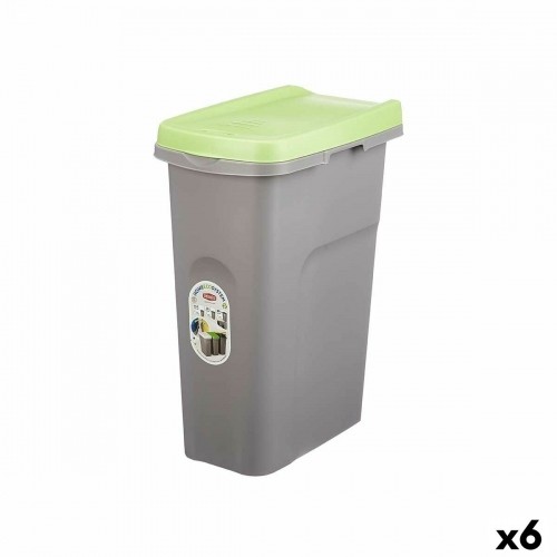 Мусорное ведро Stefanplast Зеленый Серый Пластик 25 L (6 штук) image 1