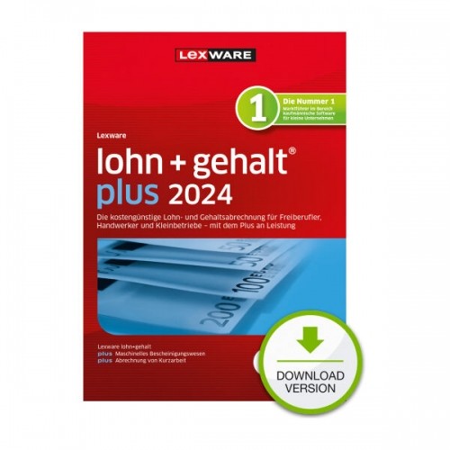 Lexware Lohn+Gehalt plus 2024 Download Jahresversion (365-Tage) image 1