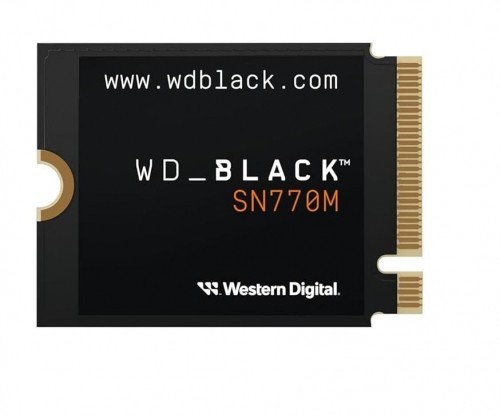 SSD|WESTERN DIGITAL|Black SN770M|1TB|M.2|PCIe Gen4|NVMe|Write speed 4900 MBytes/sec|Read speed 5150 MBytes/sec|2.38mm|TBW 600 TB|WDS100T3X0G image 1