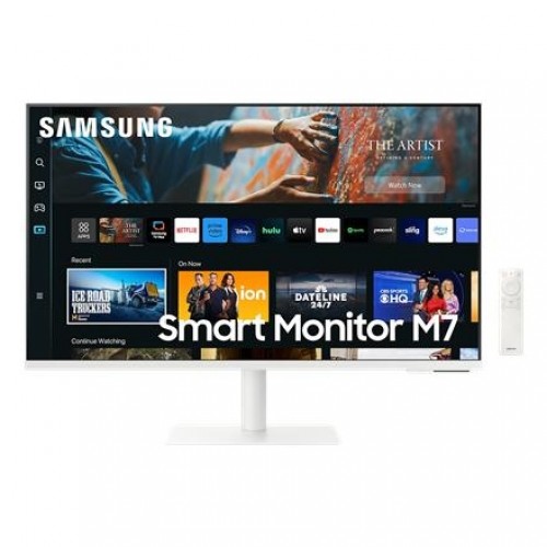 Samsung 4K Smart monitor M70C with integrated apps LS27CM703UUXDU 27 " VA 3840 x 2160 pixels 16:9 4 ms 300 cd/m² White 60 Hz HDMI ports quantity 1 image 1