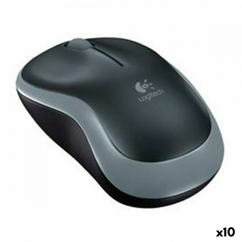 Wireless Mouse Logitech M185 Grey (10 Units) image 1