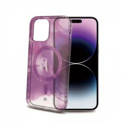 Pārvietojams Pārsegs Celly iPhone 15 Pro Max Violets Caurspīdīgs image 1