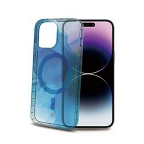 Mobile cover Celly iPhone 15 Pro Max Blue Transparent image 1