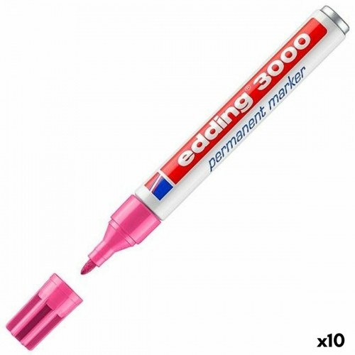 Permanent marker Edding 3000 Pink (10 Units) image 1