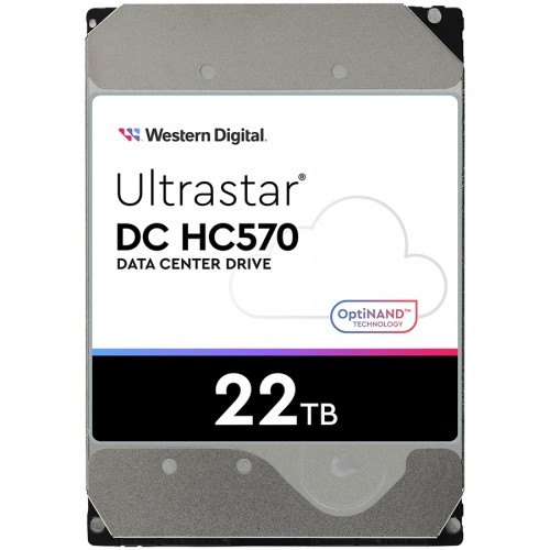 Western Digital HDD Server WD/HGST ULTRASTAR DC HC570 (3.5’’, 22TB, 512MB, 7200 RPM, SATA 6Gb/s, 512E SE NP3), SKU: 0F48155 image 1