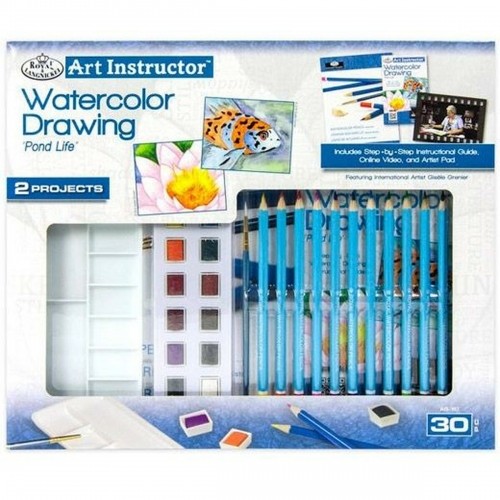 Watercolour paint set Royal & Langnickel Art Instructor 30 Pieces image 1