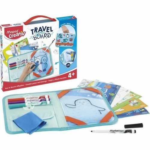 Drawing Set Maped Travel Board 18 Pieces image 1