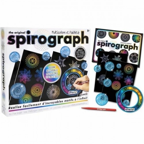 Drawing Set Spirograph Silverlit Black image 1
