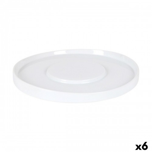 Плоская тарелка Inde Белый (6 штук) image 1