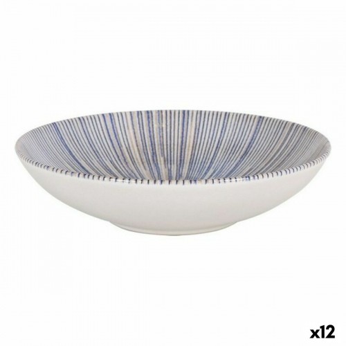 Deep Plate La Mediterránea Irys Porcelain (12 Units) (ø 21 x 5,3 cm) image 1